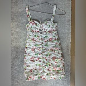 For Love & Lemons Floral Mini Dress in XS